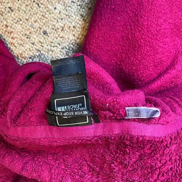 The North Face Full Zip Purple Fleece Cozy Jacket Women Size XS Pockets - Picture 8 of 9